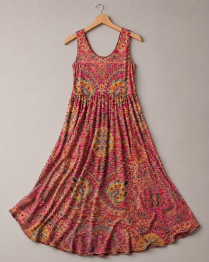 Serena Wrap Midi Dress front