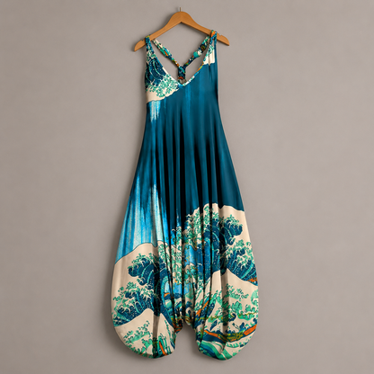 Isolde Halter Maxi Dress side