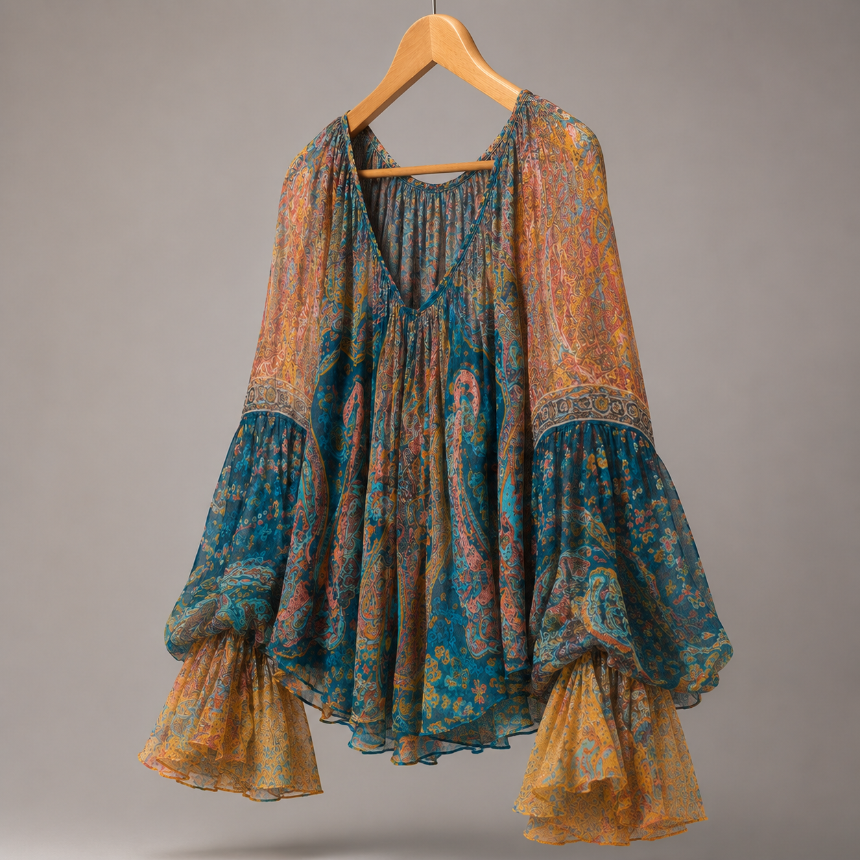 Maren Peplum Blouse detail