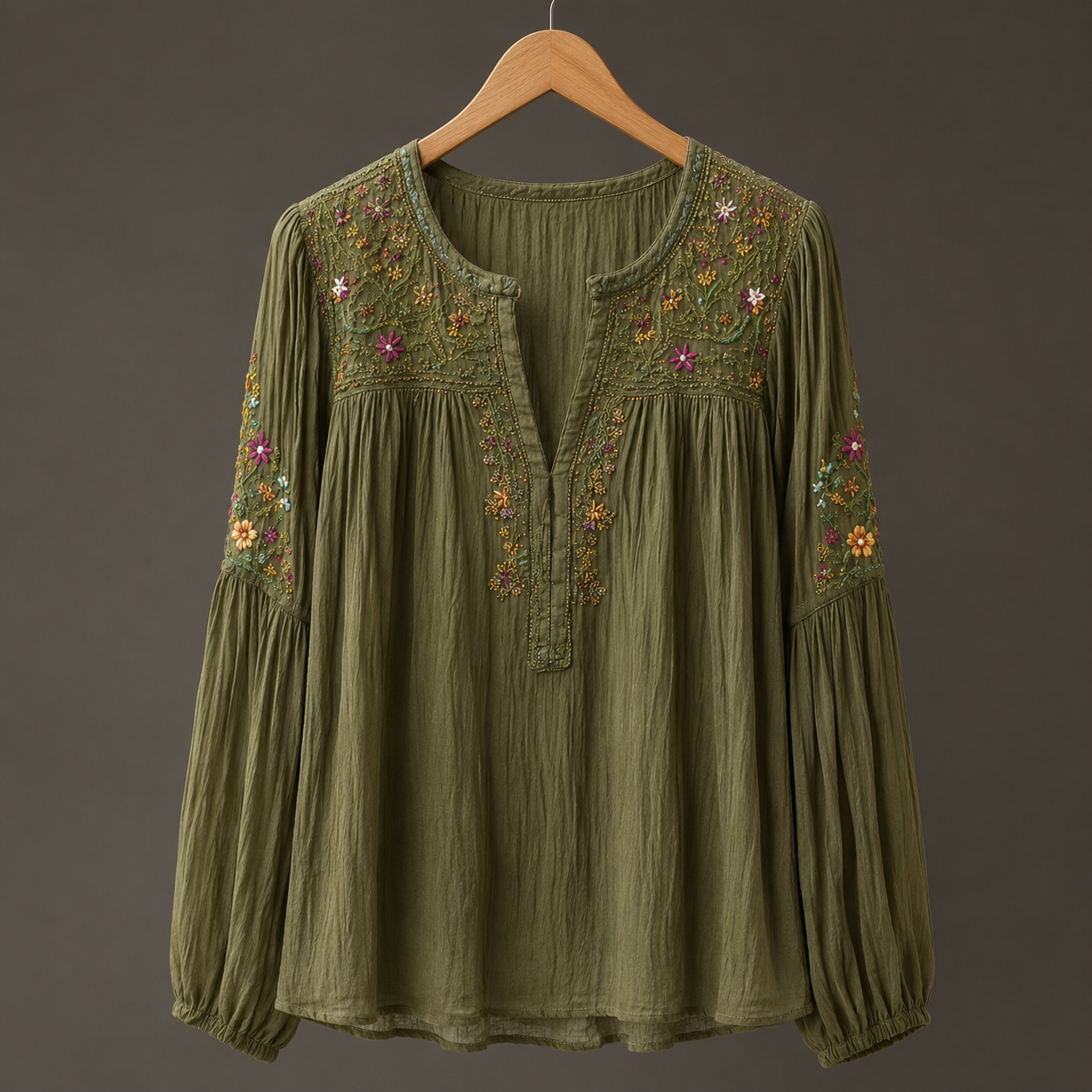 Ines Wrap Coat detail